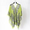 Beach Sun Protection Shawl  Women Clothes Summer Beach Bikini Cover Up Loose Chiffon Blouse Shawl Scarf With Buttons