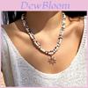 Beach Style Starfish Shell Pendant Necklace For Women With Geometric Alloy Charm