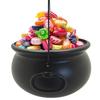 Large 12Inch Black Cauldron Kettle Bucket Witches Sweets Candy Bowl for Halloween Trick or Treating Party Decoration