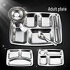 Stainless Steel Deep Compartment Meal Tray