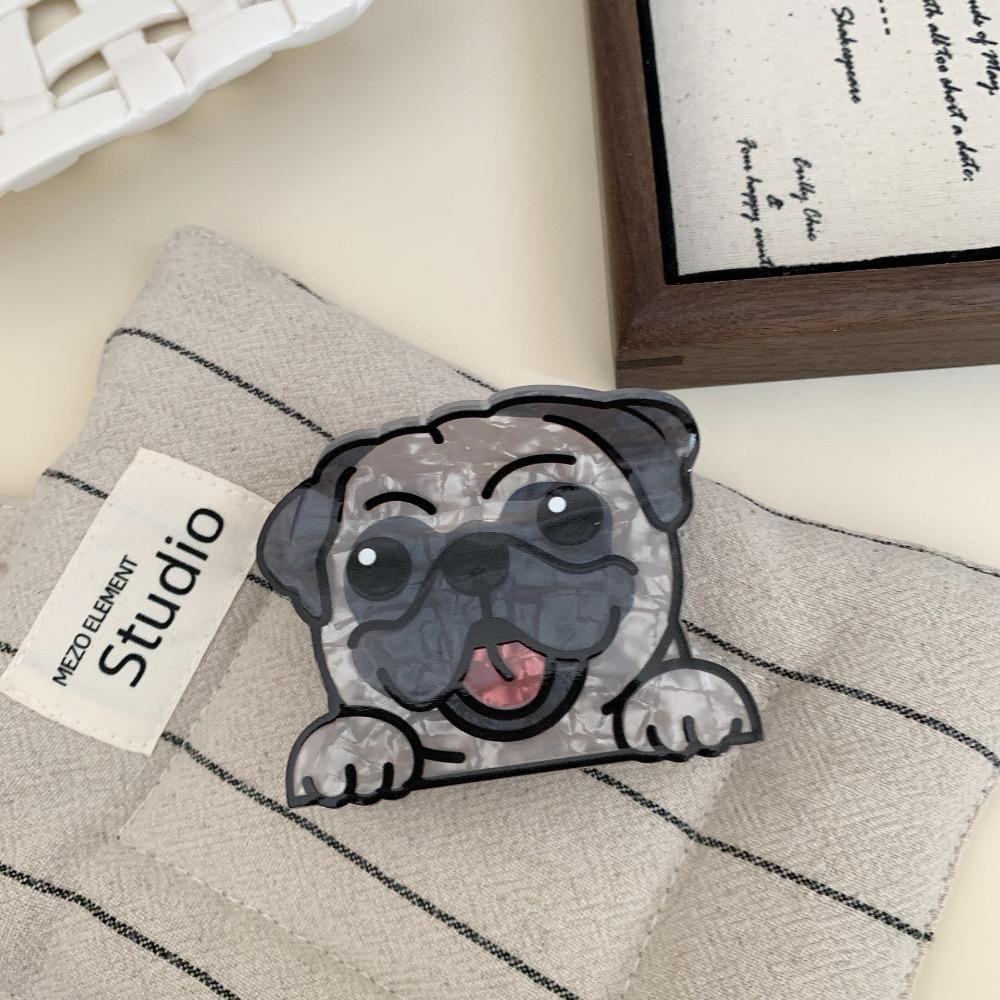 Korean Style Cartoon Dog Hair Claw Puppy Small Shark Clip Sweet Schnauzer Crab Clip  Girls