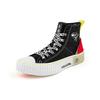 Kappa Crayon Shin-chan Collaboration Series Embroidered High-Top Sneakers Unisex Sneakers Black KPCTHVS66C-990