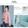 New light and thin cotton-padded clothes women's short short slim-fitting down cotton-padded clothes student stand-up collar cotton-padded jacket autu