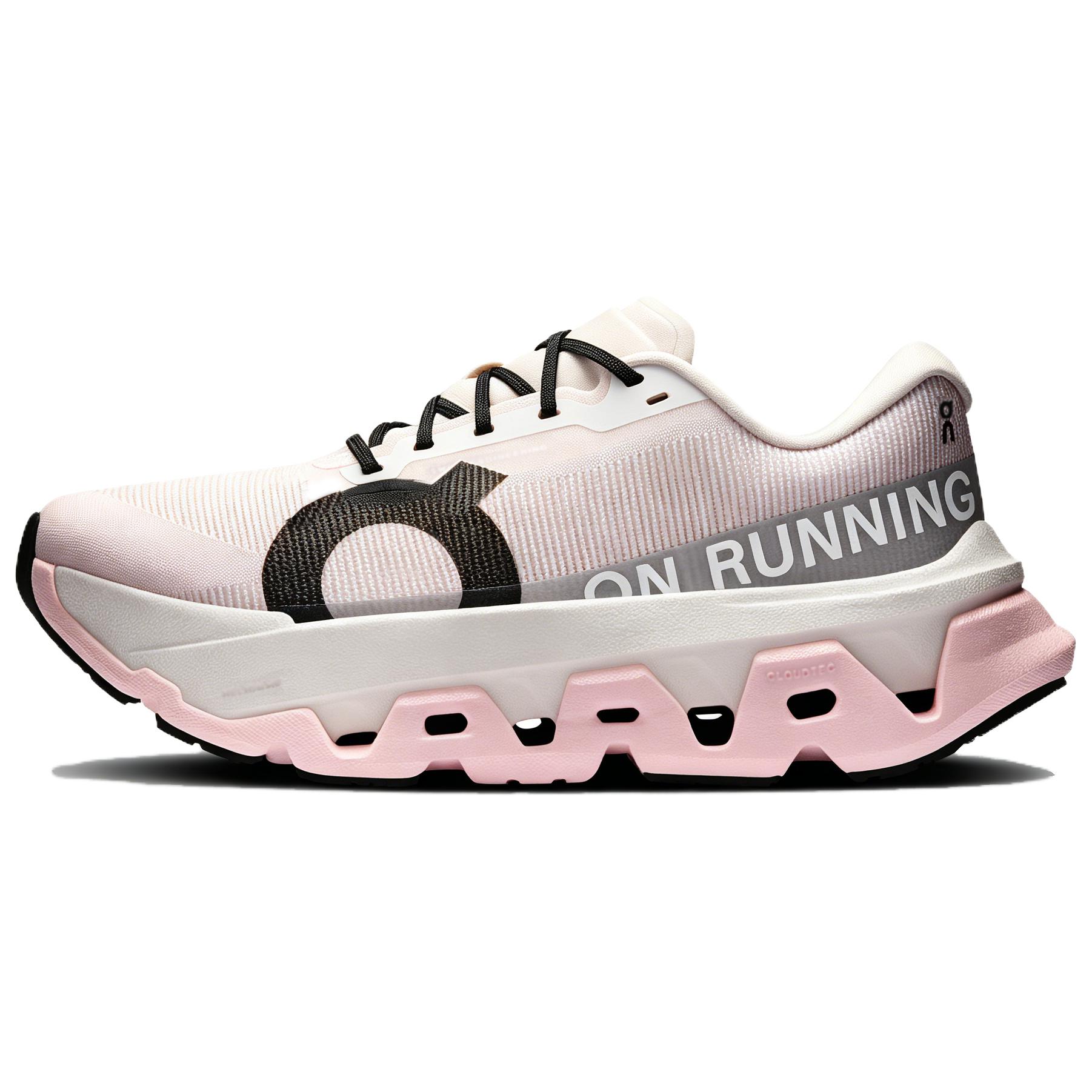 On Running Women's Pink/White Cloudmonster 3 Hyper Comfortable Versatile Shock Absorbing Breathable Running Shoes Sneakers 3Wg10044732 Cm
