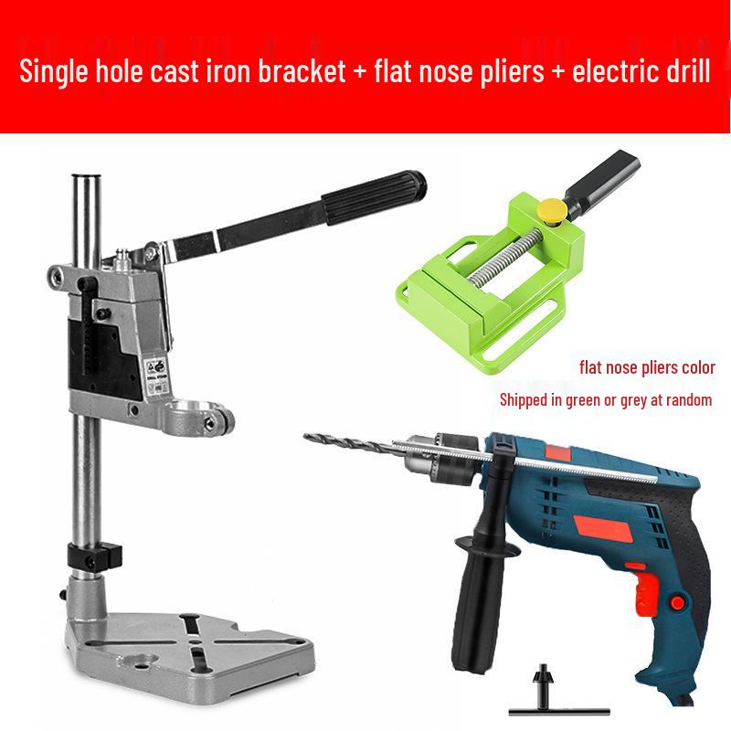Industrial Grade Bench Drill Stand - High Precision Multifunctional Electric Hand Drill Station for Home Use