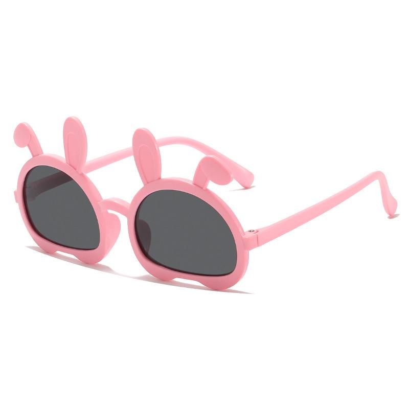 2025 Children s Summer Sunscreen Sunglasses Korean Version Boys And Girls Baby New Little Rabbit Glasses розовый