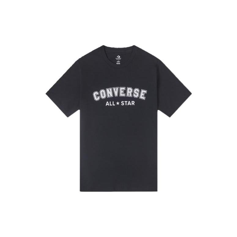 

New Converse T Shirts Unisex Black 10024566-A02 S