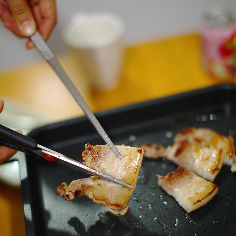 1ks 12palcová kuchyňská pinzeta z nerezové oceli Velmi dlouhá pinzeta na vaření Jemné kleště na BBQ vaření Barmanské nástroje