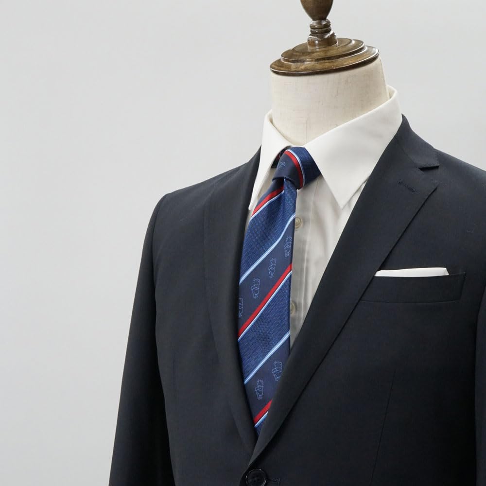 [Disney] Officially Licensed Winnie the Pooh Tie DND48986 Navy