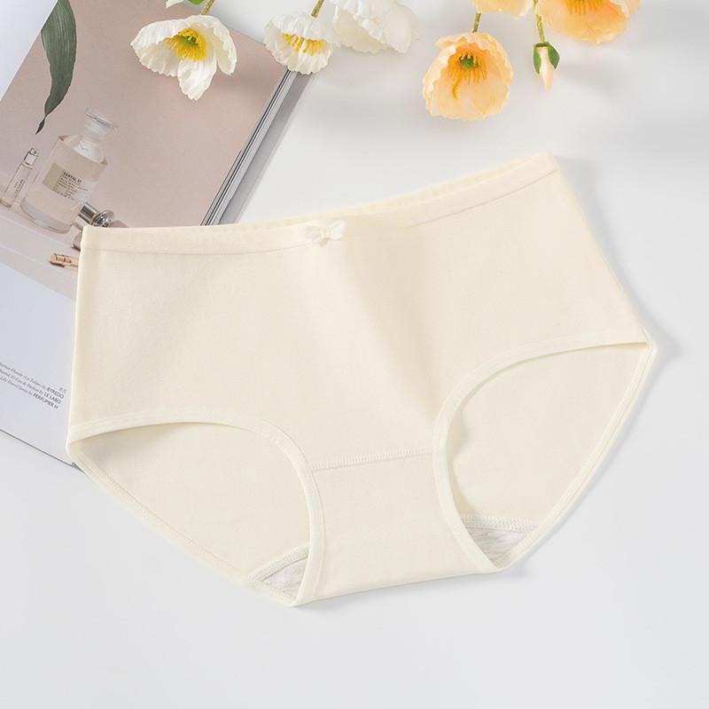 

Elegant Cozy And Womens Cotton Panties With Breathable Fabric And Variety Of Soft Colors Perfect For Comfortable All Wear Day Beige,XXL