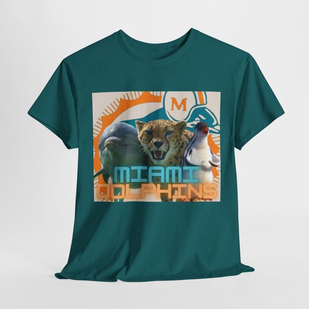 Miami Dolphins Tyreek Hill Waddle Fan NFL Sports Unisex Heavy Cotton Tee Shirt Unisex T-Shirt