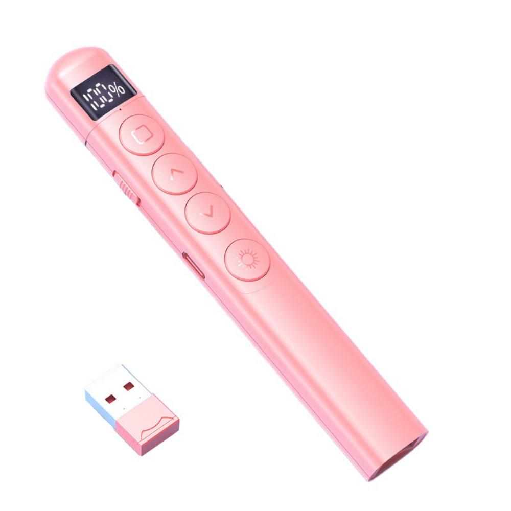 

LCD Display Page Turning Pen Sensitive Control Slide Advancer Powerpoint Slides рожевий
