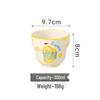 ZISIZ Cartoon Banana Gourd Ceramic Mugs (5-Pack)