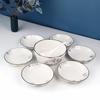 Haolaibao Elegant Blue Flower Ceramic Dinnerware Set, 18-Piece