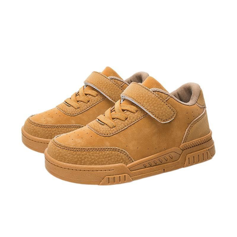 Children's School Little White Shoes 2025 Boys Korean Version of Fashion Personalized Breathable Shoes Medium Older Children Girls Outdoor Board Shoes