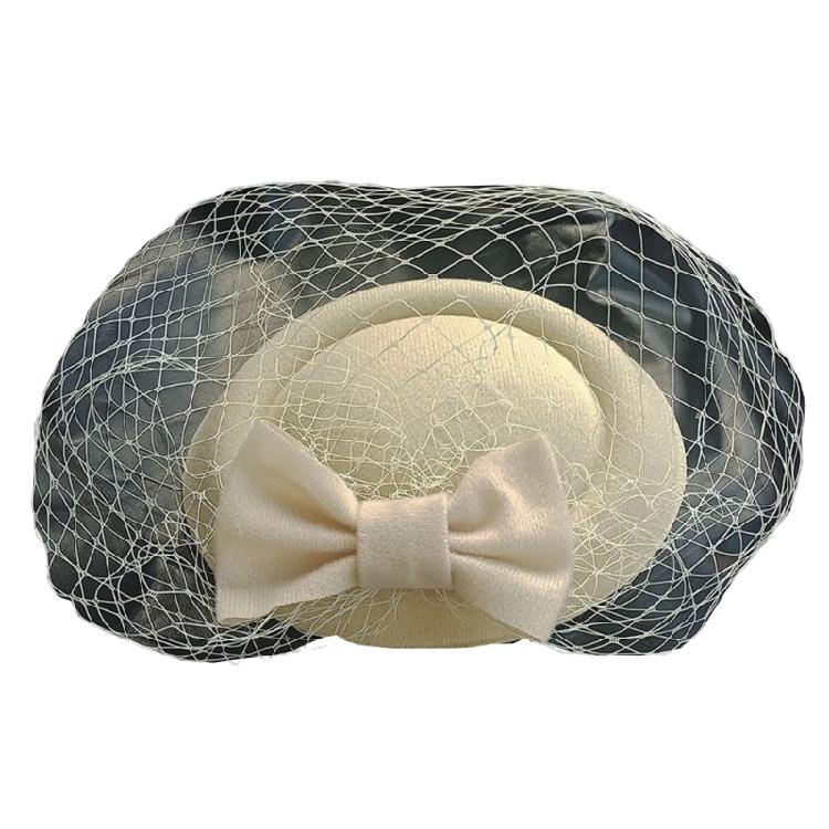 Vintage Bowknot Fascinator Bowknot Hairpiece for Costume Parties Studded with Bowknot Clip for Wedding