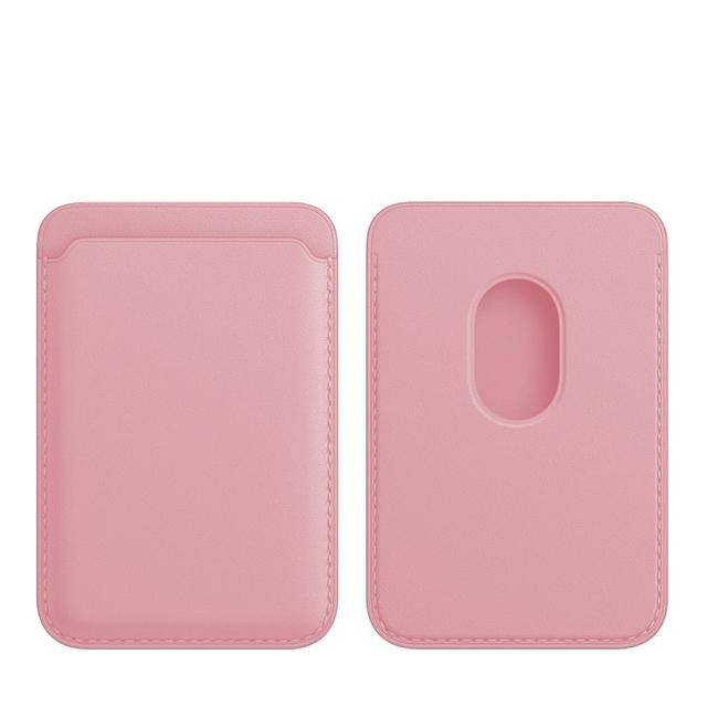 Portafoglio Magnetico Magsafe In Pelle Per IPhone 12/13/14/15 - Porta Carte Con Blocco RFID E Elastico Esterno (Viola Scuro)