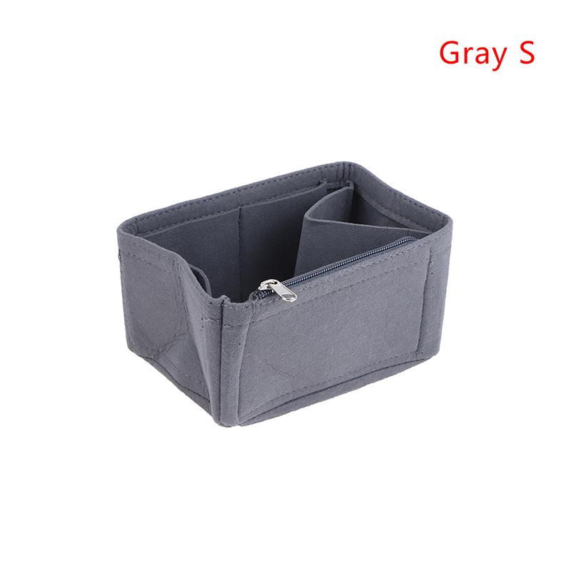 Felt Purse Organizer With Compartments Padded Cosmetic Bag Portable Handbag Removable Organizer Liner Women Suitable For Travel