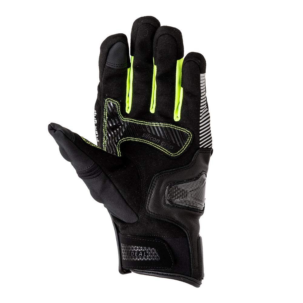 Yamashiro IDEAL Motorcycle Winter Gloves STRATA Size ID-102 Neon, M, ID102NE/M