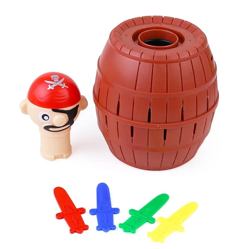 Nouveau drôle Pirate baril jouets jeu chanceux sautant Pirates seau épée poignard Pop Up jouet délicat blagues de famille pour enfant enfant cadeau
