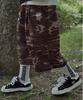 PEACEOFMIND Nylon Bermuda-Shorts mit doppelter Falte (Camo)