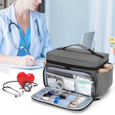 Sac de premiers secours vide pour traitements d'urgence, sacs à médicaments multi-poches pour l'école, la maison, le bureau, la voiture, les voyages, la randonnée