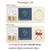 DIY Cat and Flower Embroidery Kit for Adults and Beginners Handmade Cross Stitch Kit Mixing Colors Fabric Materials