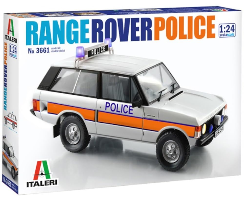 Platz Italeri 1/24 Scale Range Rover Police Car Plastic Model Kit IT3661