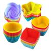 6/12 STÜCK Silikon Muffinform Runde Muffinförmchen Herz Kuchen Backform Küchen Kochzubehör Kuchen Dekorationswerkzeuge