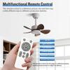 22" Household Electric Ceiling Fan with Hook 3/5 Blades & LED Lighting Fan Silent DC Motor & Energy Saving Fan