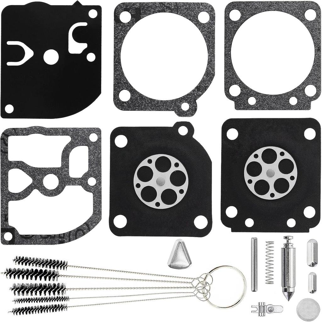 Pack of 2 Carburetor Rebuild Kit Compatible with Zama RB-69 C1Q-S32 C1Q-S46 C1Q-S46A C1Q-S61 C1Q-S61 C1Q-S61A C1Q-S61B C1Q-S61C C1Q-S61D C1Q-S61E