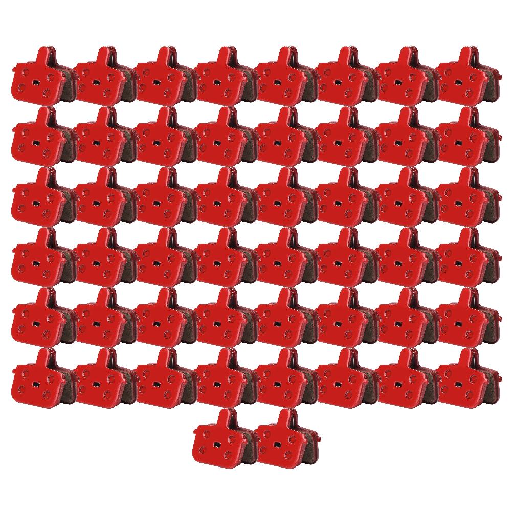 50-1Pairs MTB Mountain Bike Disc Brake Pads Bicycle Resin Semi-Metallic Cycling Brake Pad Parts