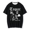 West Coast Gangsta Women T-shirt Rapper Tupac Tops Hip Hop Streetwear Graphic T Shirts Oversized Short Sleeves Tee Men T Shirt
