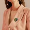 Fashionable Pearl Peacock Zircon Brooch, Anti-exposure Brooch for Women, Metal Button To Fix Clothes, Wedding Party Gift