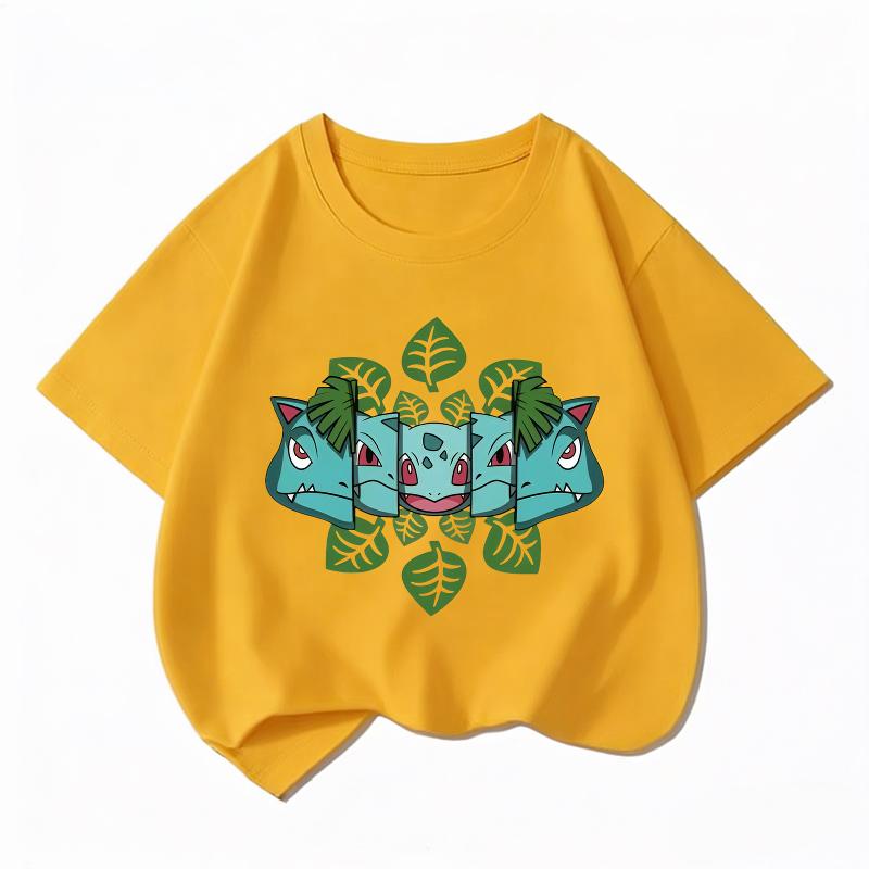 Printed Children's Pure Cotton T-shirt for Boys and Girls, Summer Comfortable and Breathable Children's T-shirt