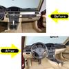 For BMW 3 Series E90 2005-2012 Soft Carbon Fiber Car Instrument Panel Panel Frame Decorative Sticker Interior Accessories L/R FQ4