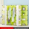 Vanden Minimalist Plastic Wardrobe: Children's & Adult Bedroom/Dorm Single Resin Storage Closet