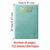 English 2027 Schedule Planner Notepad Wear-resistant To-do List Notebook  Student