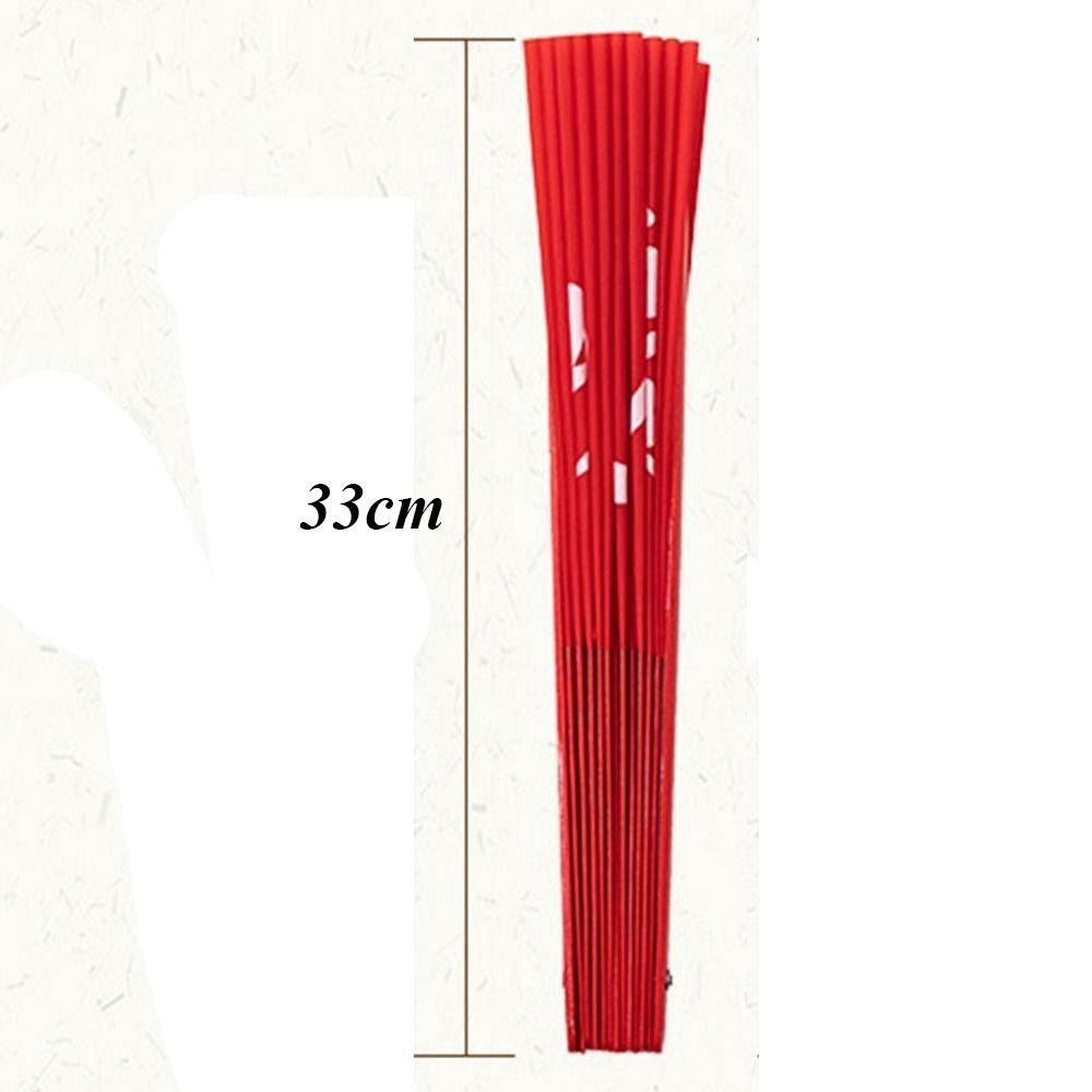 Ventail Chinois Tai Chi Yoga Kung Fu 33cm Os en Plastique Pliage à la Main Ventail de Scène Décoration de Mariage Fête