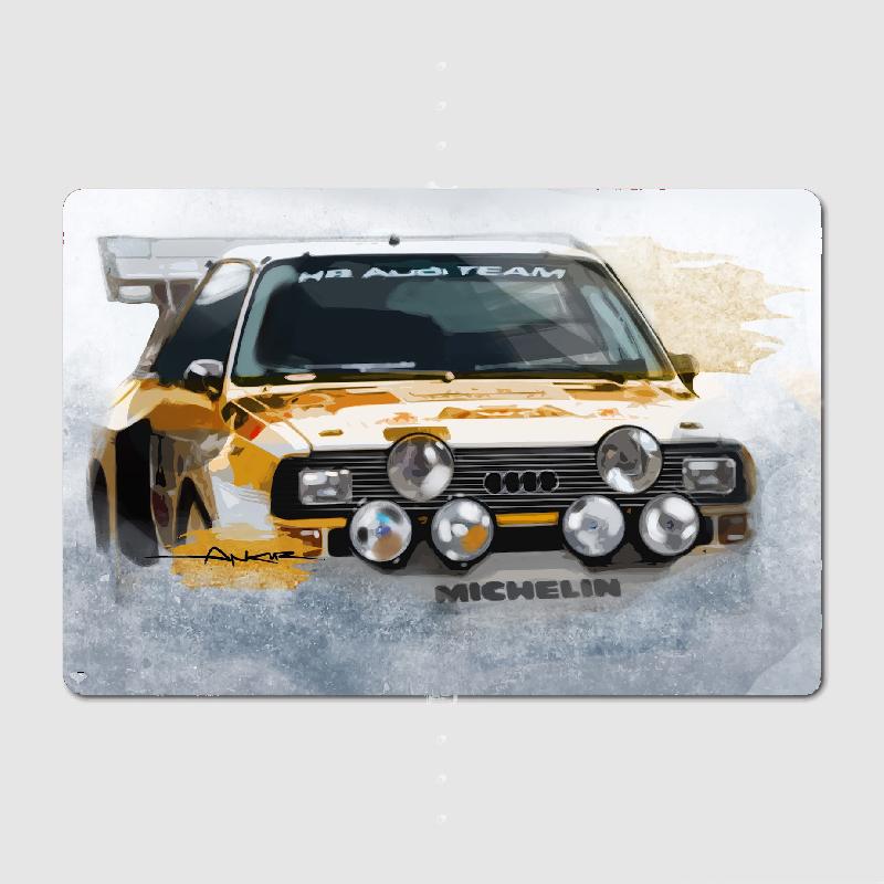 

Sport Quattro S1 E2 Ралли Группа B Металлическая табличка Арт Клуб Дом Клуб Бар Забавный Настенный декор Жестяная вывеска Постеры 20x30cm（7.8x11.8inch）