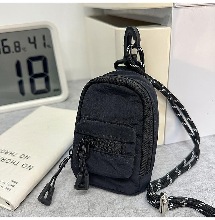 Mini Small Wallet, Shoulder Small Hanging Bag, Fashion Key Bag, Unisex, Lightweight and Versatile Change Bag, Oblique Span