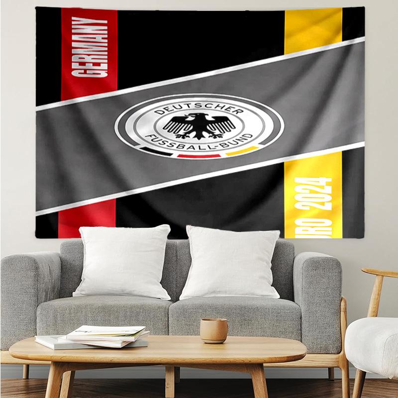 Football club logo Tapestry for Bedroom Aesthetic Classroom Tapestries Wall Hanging for Living Room Dorm Office,Ideal Creative Gift