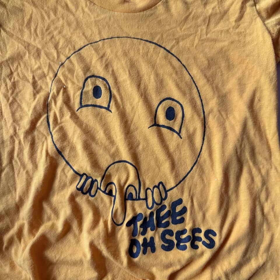 Thee Oh Sees Osees Australian Tour Yellow T Shirt All Size S-5Xl Gift Fan Unisex T-Shirt L