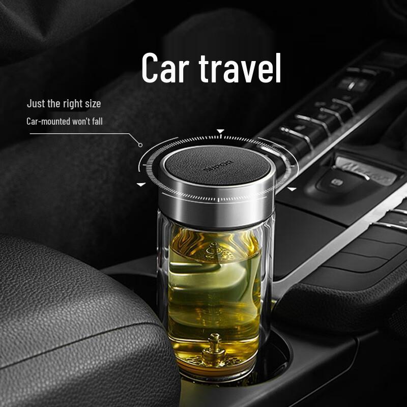 Supor Double Wall Glass Tea Infuser Mug