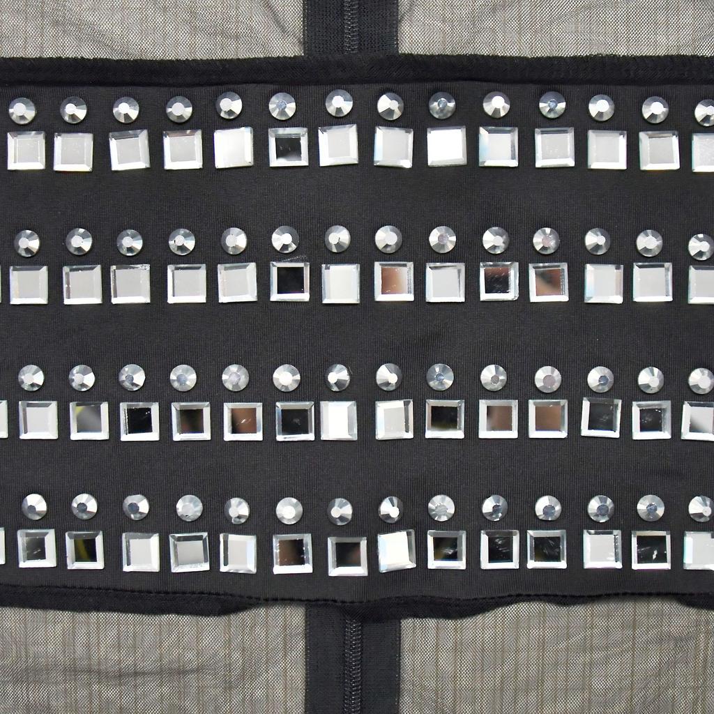 Mote Damekjole Ensfarget Mesh Drill Langermet Lange Kjoler