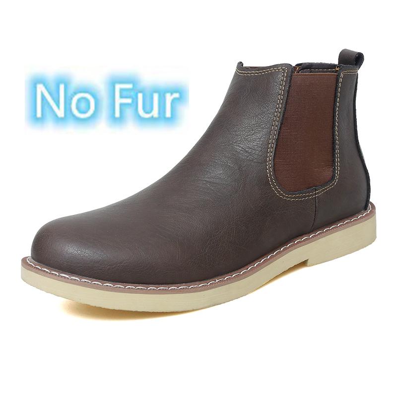 Vente Chaude Bottines Simples pour Homme Style Britannique Bottines Chelsea pour Homme Chaussures Montantes pour Homme Chaussures de Mode Confortables pour Homme