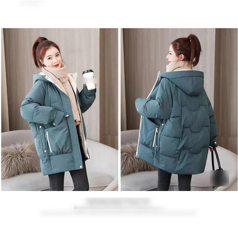 Parker Down Padded Jacket Mid-length Winter Student Hong Kong Style Girl Padded Jacket Trend