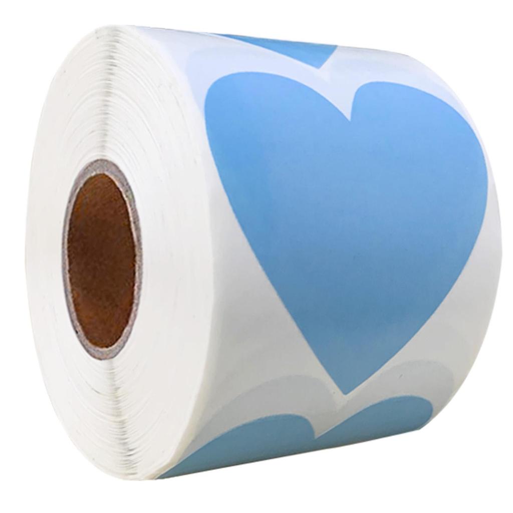 Heart-Shaped Multicolor Label Stickers: Writable, Adhesive, and Perfect for Categorizing or Decorating.