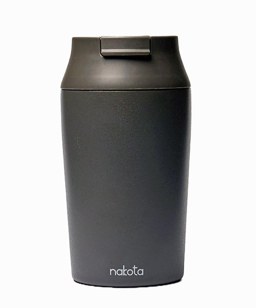 Nakota UnityCanBottle Vacuum Double Can Cooler with Stainless No Black Tumbler, Insulated, Walled, Lid, Steel, Heat/Cold, Spillage, Portable,