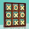 Tic-Tac Toe Toy Puzzle Game XO Chess Wooden Double Game Parent-child Family Game
